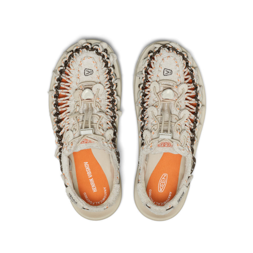 All Gender UNEEK Leather Henrik Vibskov Sneaker Tangerine Cream
