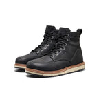 Mens San Jose 6 Boot Aluminum Toe BlackCaramel Cafe