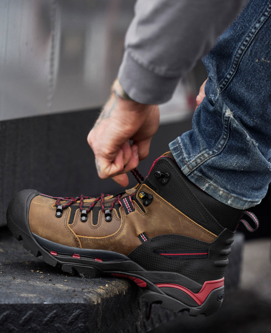Mens Pittsburgh 6 Waterproof Boot Steel Toe Bison
