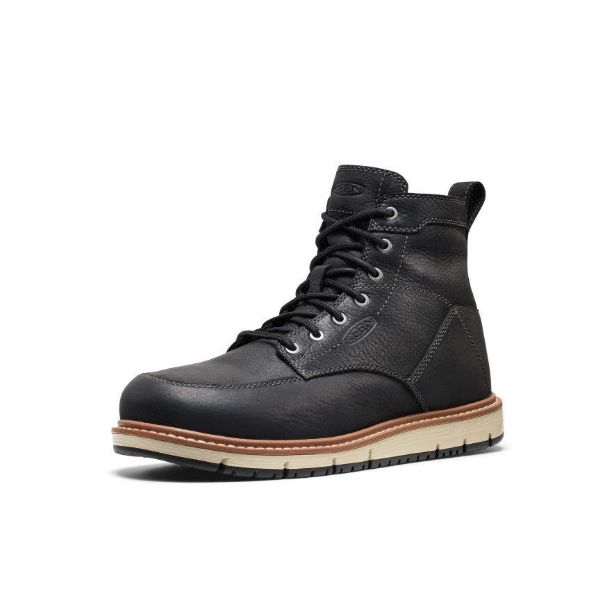 Mens San Jose 6 Boot Aluminum Toe BlackCaramel Cafe